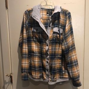 Marmot women’s flannel shirt with hood!